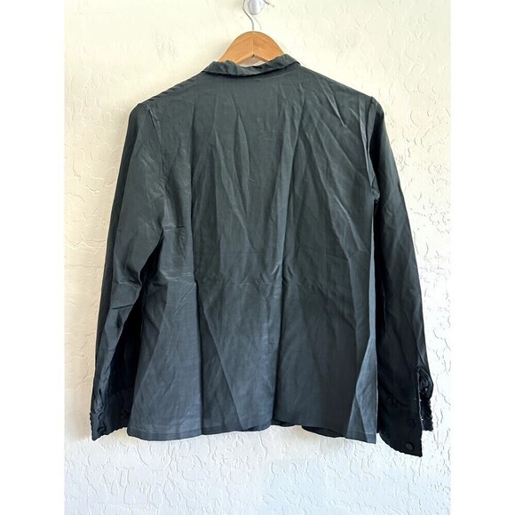 Vintage Henan Arts & Crafts Womans Silk Button Up Top Size 38 Rare 60s - Picture 7 of 14